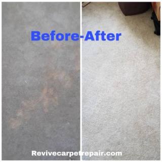 bleach spot repair before after