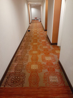 Wrinkles in Hampton Inn- Carpet Buckling happening